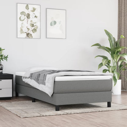 Materasso A Molle Insacchettate Rigidità Media 100X200X20 Cm Grigio Scuro
