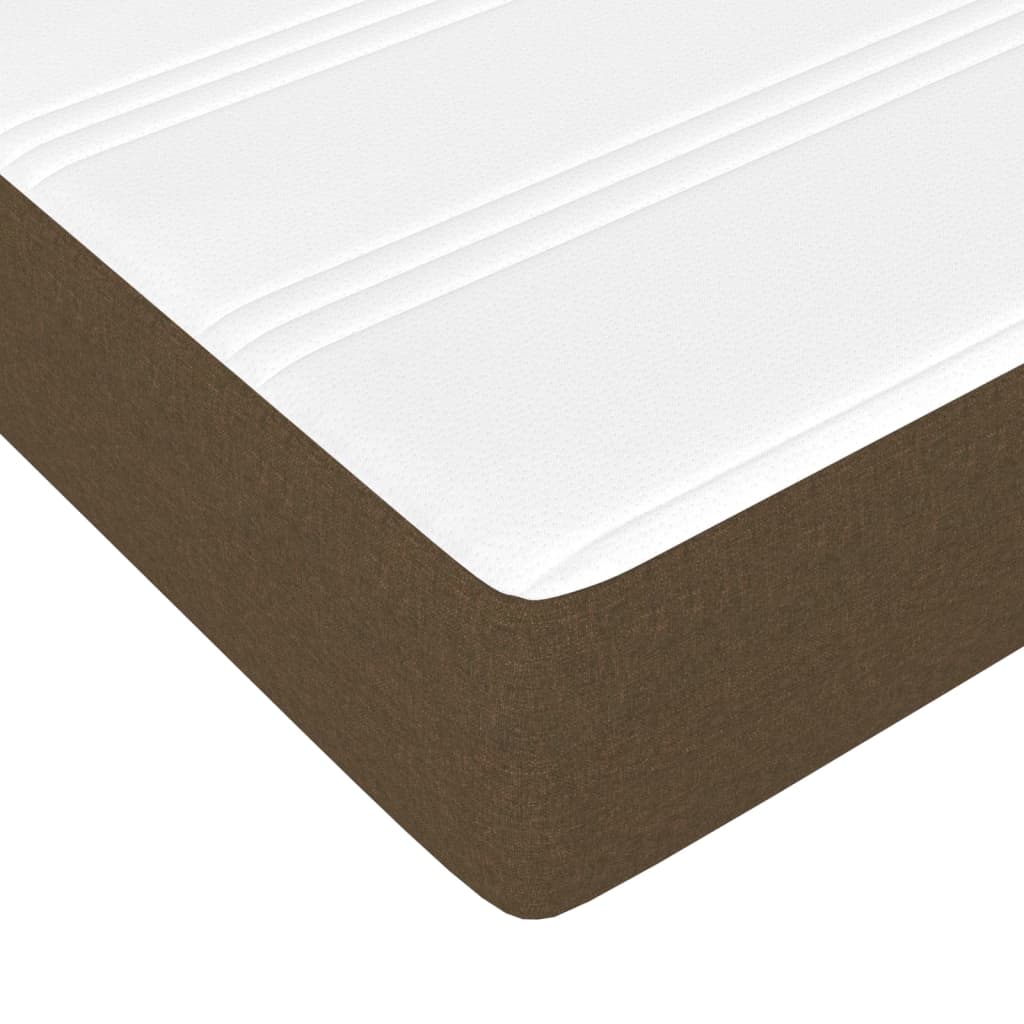 Materasso A Molle Insacchettate Rigidità Media 100X200X20 Cm Marrone Scuro