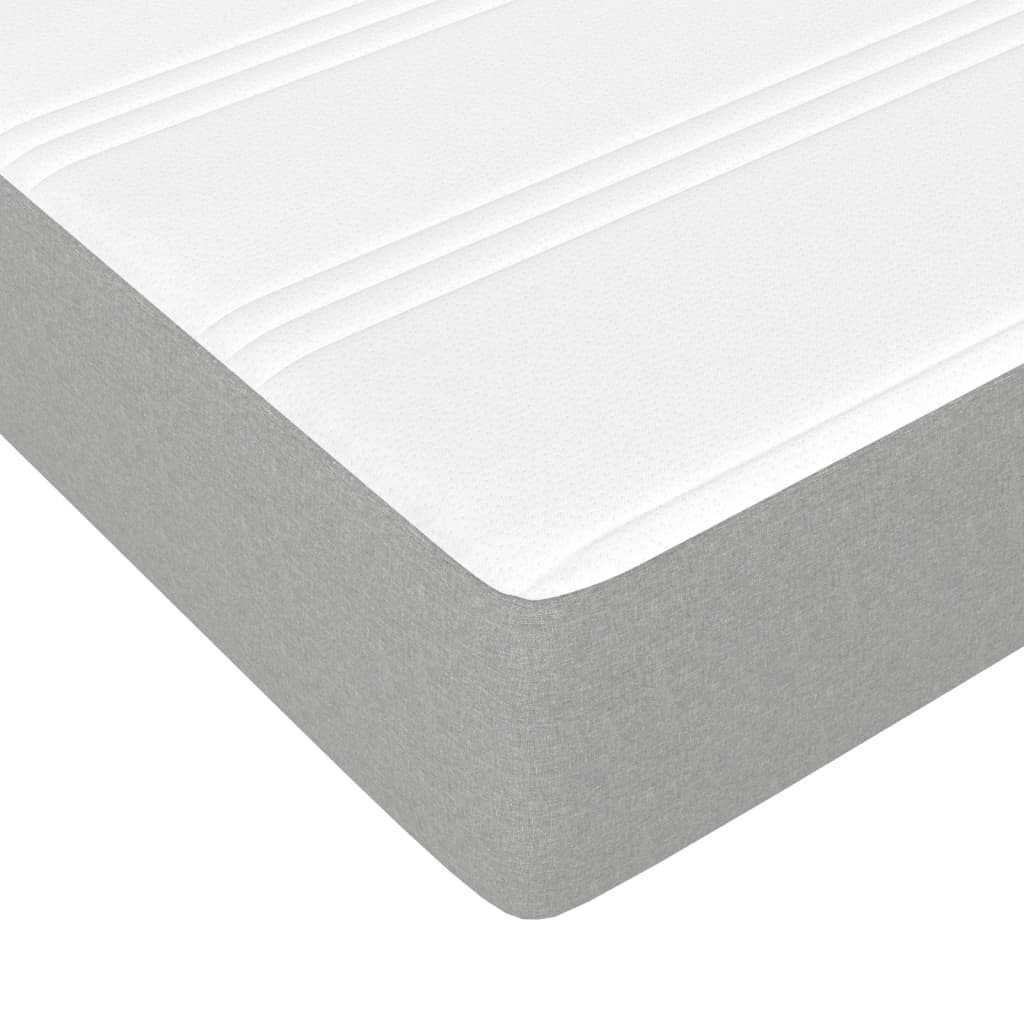 Materasso A Molle Insacchettate Rigidità Media 120X200X20 Cm Grigio Chiaro