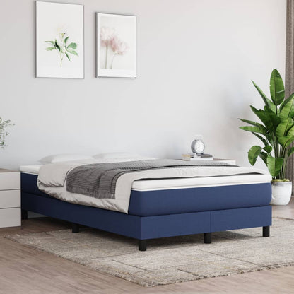 Materasso A Molle Insacchettate Rigidità Media 90X190X20 Cm In Tessuto Blu