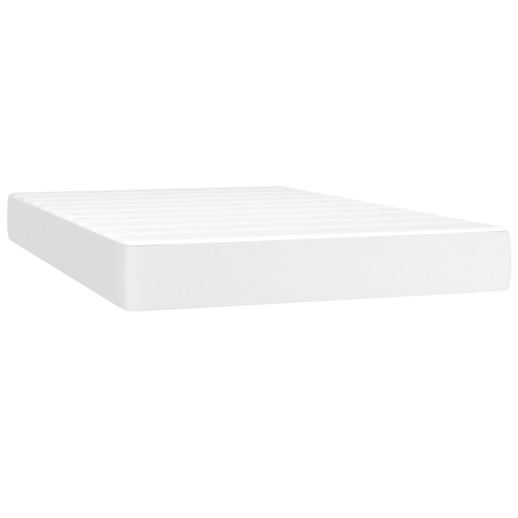 Materasso A Molle Insacchettate Rigidità Media 120X200X20 Cm In Similpelle Bianco