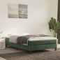 Materasso A Molle Insacchettate Rigidità Media 100X220X20 Cm In Velluto Verde Scuro
