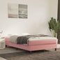Materasso A Molle Insacchettate Rigidità Media 140X220X20 Cm In Velluto Rosa