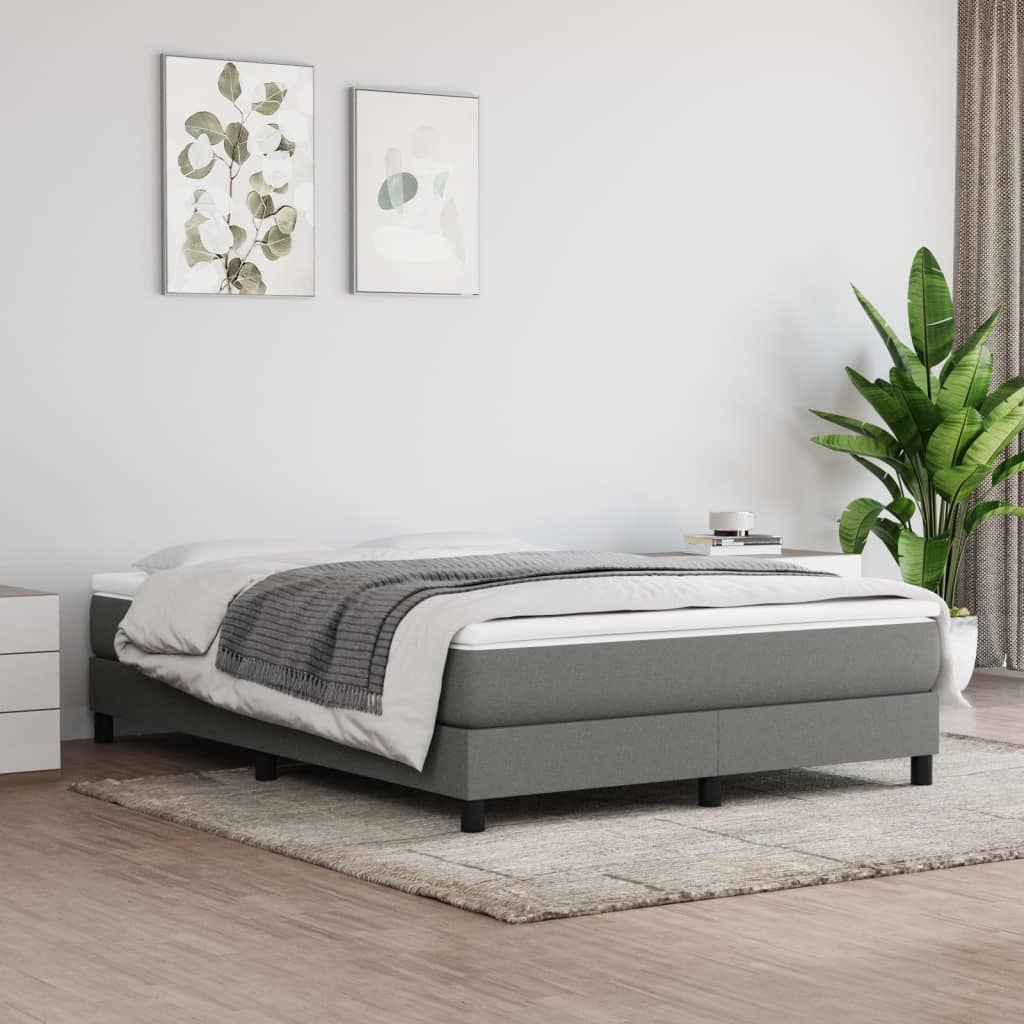 Materasso A Molle Insacchettate Rigidità Media 100X200X20 Cm Grigio Scuro