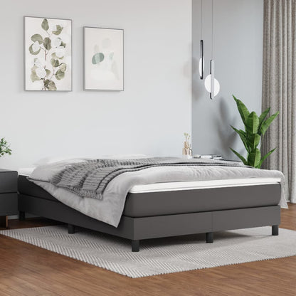 Materasso A Molle Insacchettate Rigidità Media 180X200X20 Cm In Similpelle Grigio