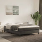 Materasso A Molle Insacchettate Rigidità Media 100X220X20 Cm In Velluto Grigio Scuro
