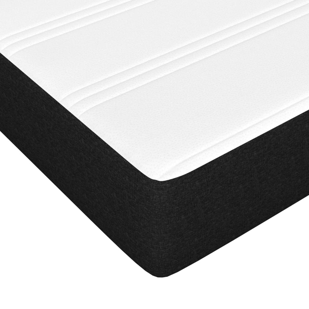 Materasso A Molle Insacchettate Rigidità Media 140X200X20 Cm In Tessuto Nero