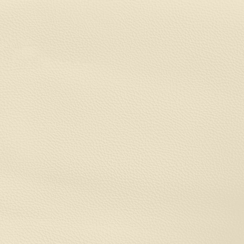 Materasso A Molle Insacchettate Rigidità Media Crema 140X200X20 Cm In Similpelle Bianco