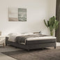 Materasso A Molle Insacchettate Rigidità Media 100X220X20 Cm In Velluto Grigio Scuro