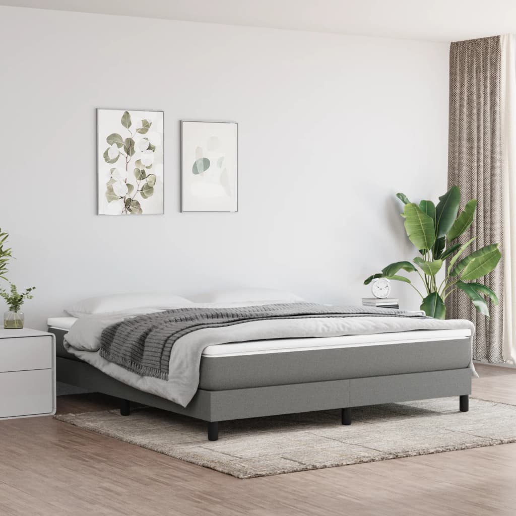 Materasso A Molle Insacchettate Rigidità Media 100X200X20 Cm Grigio Scuro