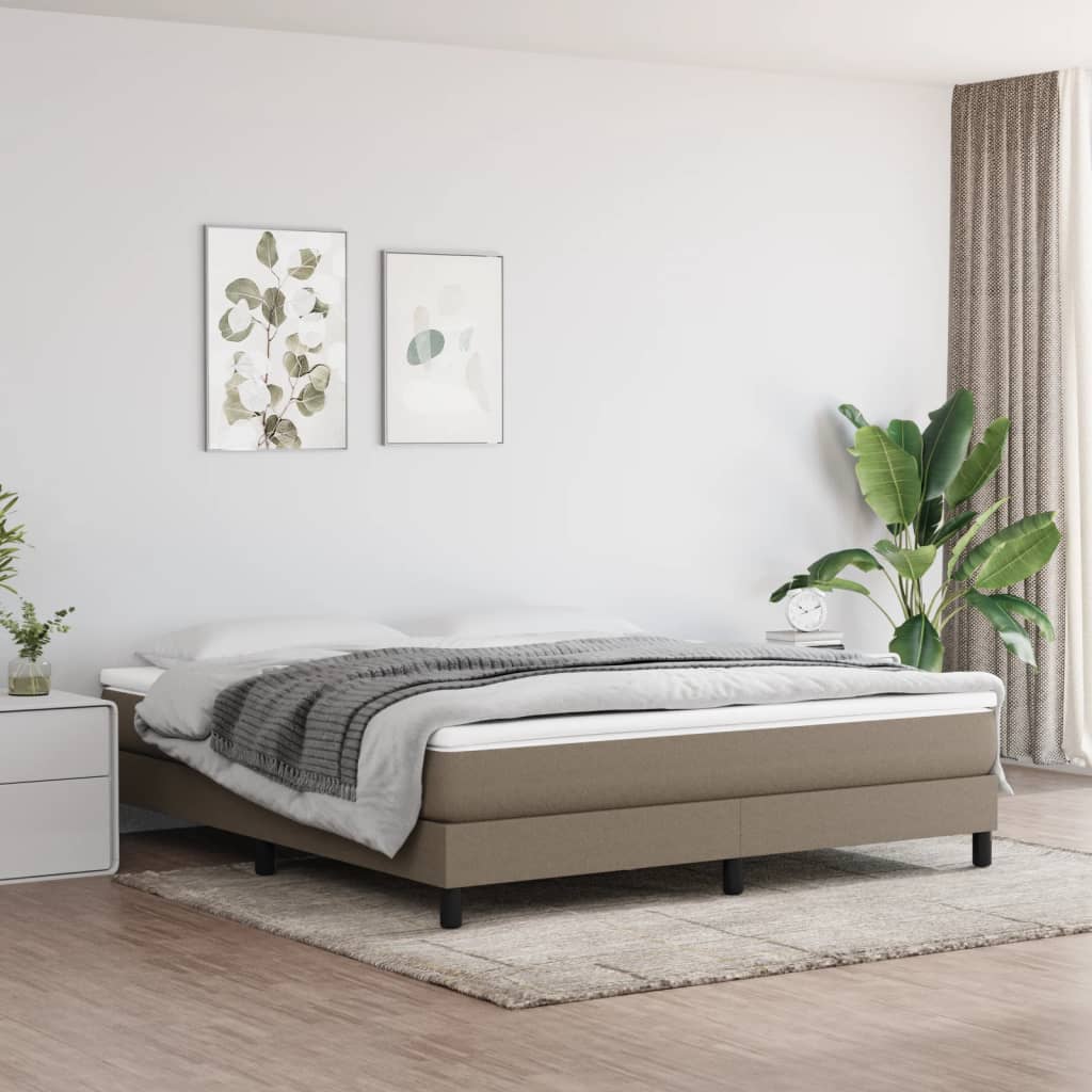 Materasso A Molle Insacchettate Rigidità Media Grigio 90X190X20 Cm In Tessuto Tortora