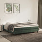 Materasso A Molle Insacchettate Rigidità Media 100X220X20 Cm In Velluto Verde Scuro