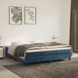Materasso A Molle Insacchettate Rigidità Media 160X220X20 Cm In Velluto Blu Scuro