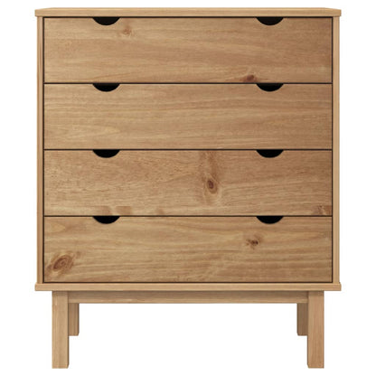 Cassettiera Otta 76,5X39,5X90 Cm In Legno Massello Di Pino