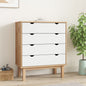 Cassettiera Otta 76,5X39,5X90 Cm In Legno Massello Di Pino