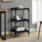 Mobile Porta Libri 40X33X70,5Cm Legno Multistrato Acciaio Nero