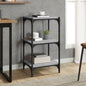 Libreria 60X33X Legno Multistrato E Acciaio Grigio Sonoma