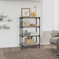 Libreria 60X33X Legno Multistrato E Acciaio Grigio Sonoma