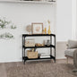 Mobile Porta Libri 40X33X70,5Cm Legno Multistrato Acciaio Nero