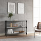 Libreria 60X33X Legno Multistrato E Acciaio Grigio Sonoma