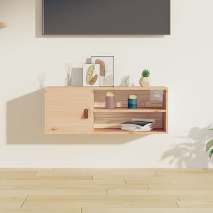 Pensili 2 Pz Marrone Ambra 80X30X30Cm In Legno Massello Di Pino