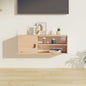 Pensili 2 Pz Marrone Ambra 80X30X30Cm In Legno Massello Di Pino