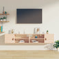 Pensili 2 Pz Marrone Ambra 80X30X30Cm In Legno Massello Di Pino