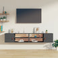 Pensili 2 Pz Marrone Ambra 80X30X30Cm In Legno Massello Di Pino
