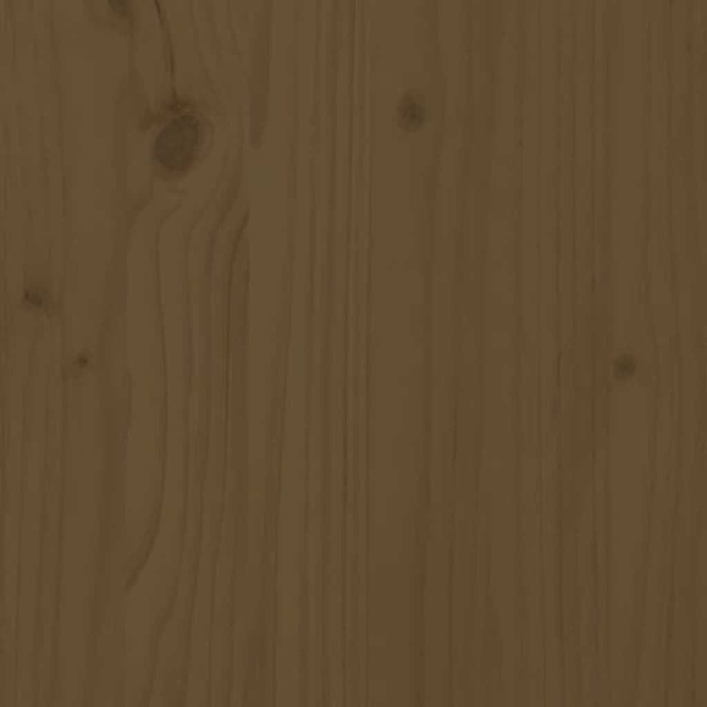 Pensili 2 Pz Marrone Ambra 80X30X30Cm In Legno Massello Di Pino