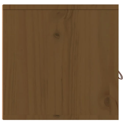 Pensili 2 Pz Marrone Ambra 80X30X30Cm In Legno Massello Di Pino