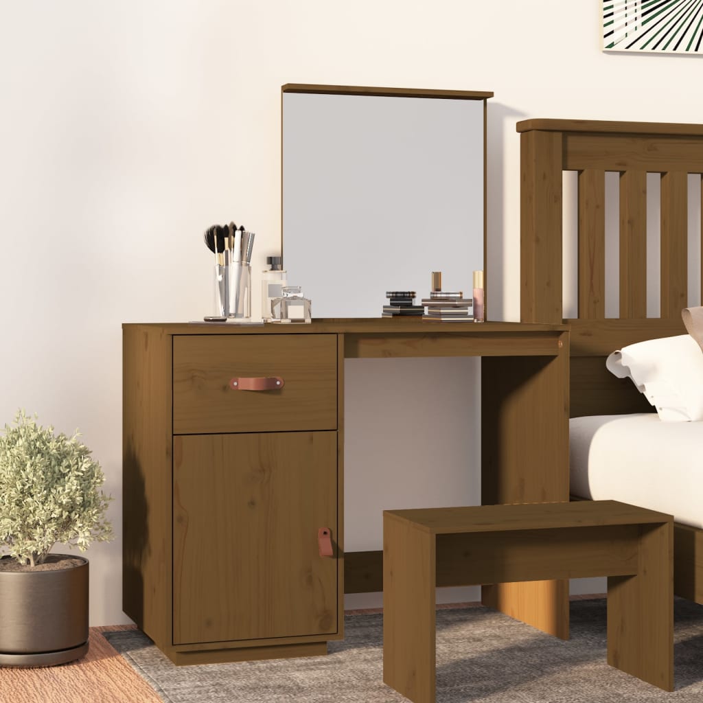 Toeletta Nera 95X50X134 Cm In Legno Massello Di Pino