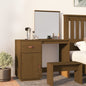 Toeletta Nera 95X50X134 Cm In Legno Massello Di Pino