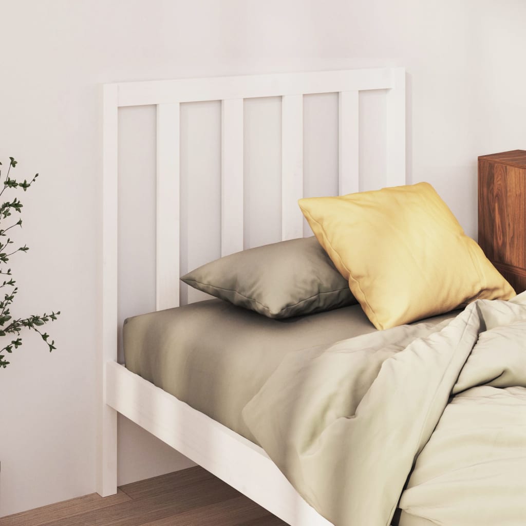 Testiera Per Letto Ambra 81X4X100 Cm In Legno Massello Di Pino