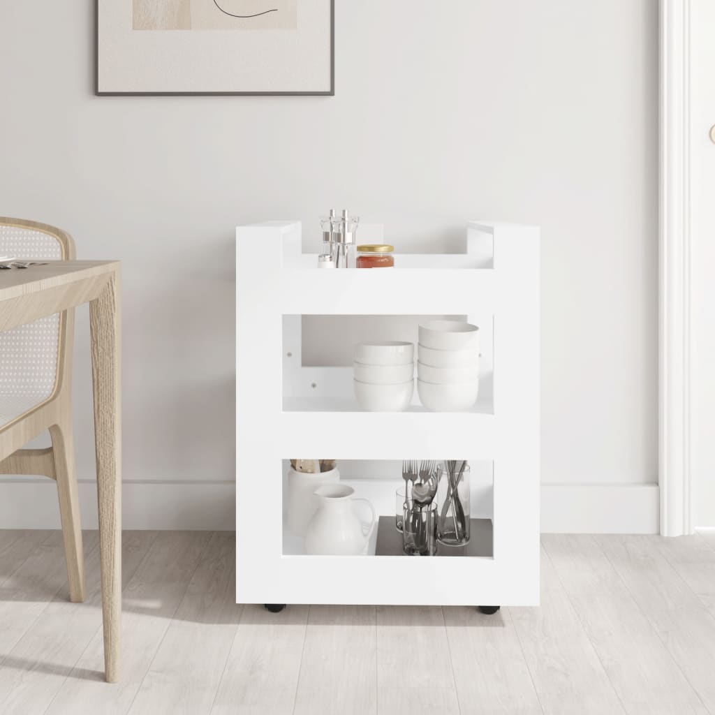 Carrello Da Cucina 60X45X80 Cm In Legno Multistrato