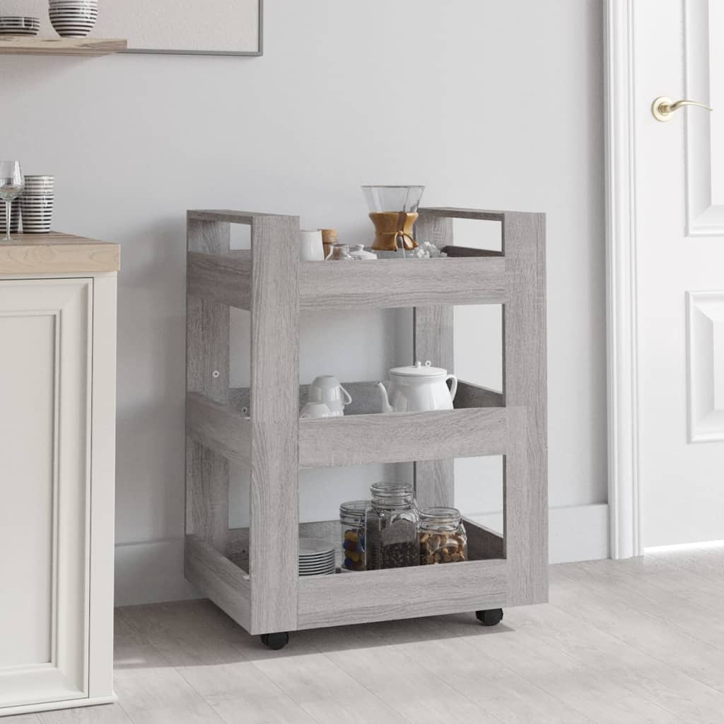 Carrello Da Cucina 60X45X80 Cm In Legno Multistrato