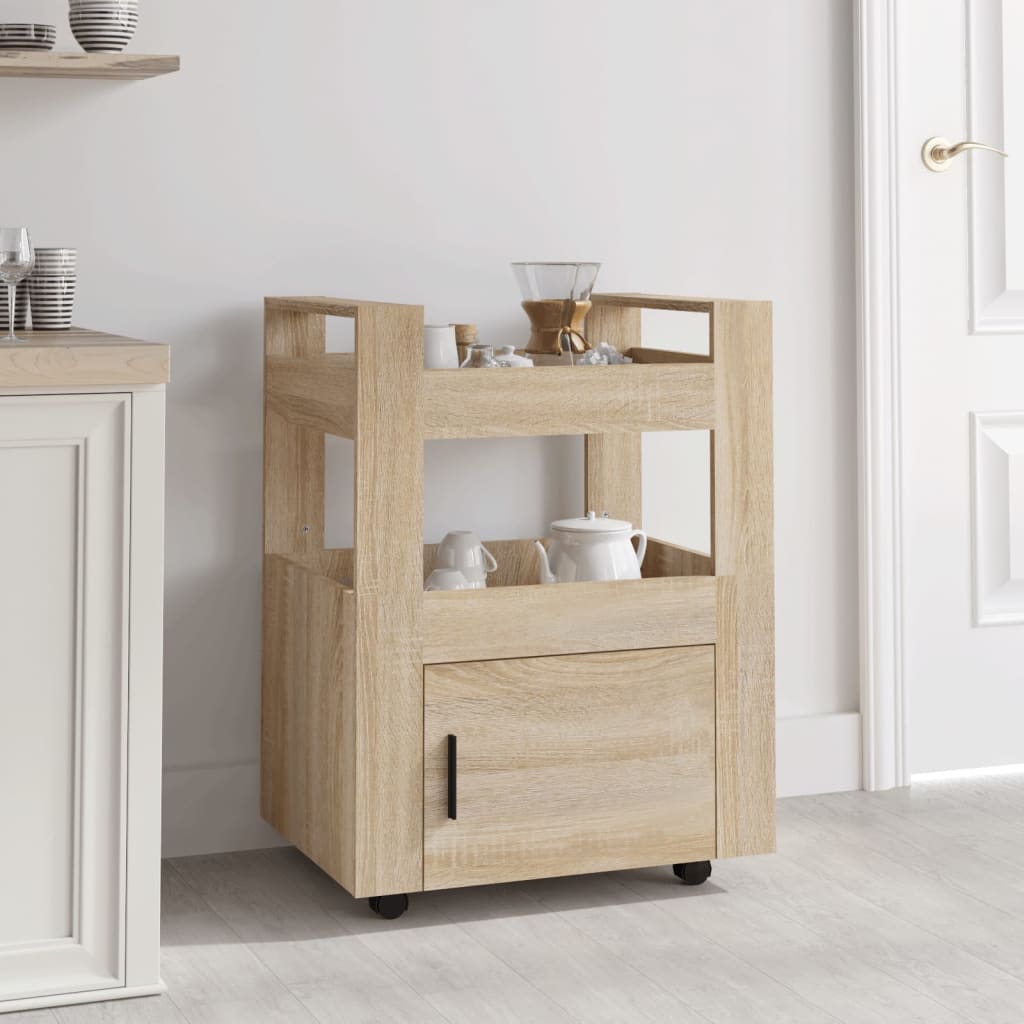 Carrello Da Cucina 60X45X80 Cm Legno Multistrato