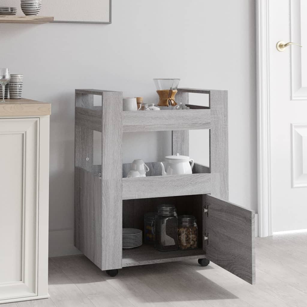 Carrello Da Cucina 60X45X80 Cm Legno Multistrato