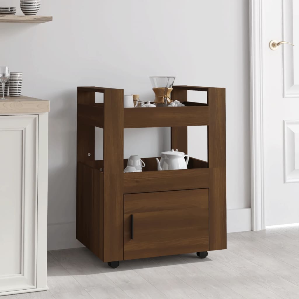 Carrello Da Cucina 60X45X80 Cm Legno Multistrato