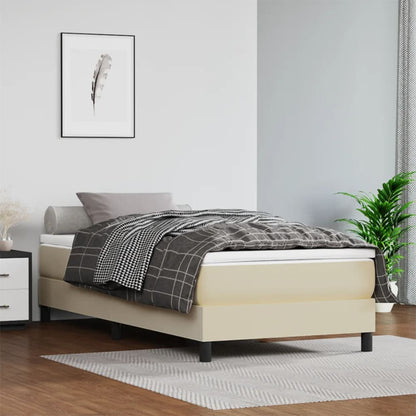Struttura Letto A Rete A Molle In Similpelle Crema