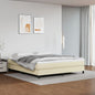 Struttura Letto A Rete A Molle In Similpelle Crema