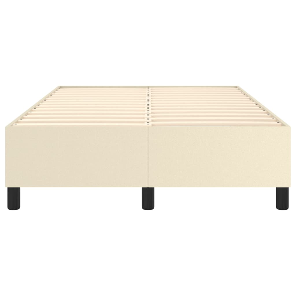 Struttura Letto A Rete A Molle In Similpelle Crema
