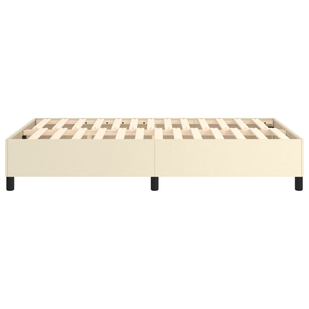 Struttura Letto A Rete A Molle In Similpelle Crema