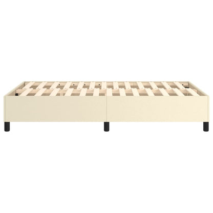 Struttura Letto A Rete A Molle In Similpelle Crema