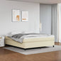 Struttura Letto A Rete A Molle In Similpelle Crema