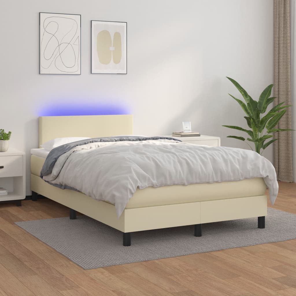 Giroletto Molle Con Materasso E Led 160X200Cm Similpelle