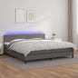 Giroletto Molle Con Materasso E Led 160X200Cm Similpelle