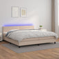 Giroletto Molle Con Materasso E Led 160X200Cm Similpelle