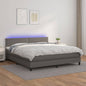 Giroletto Molle Con Materasso E Led 160X200Cm Similpelle
