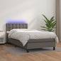 Giroletto Molle Con Materasso E Led 160X200Cm Similpelle