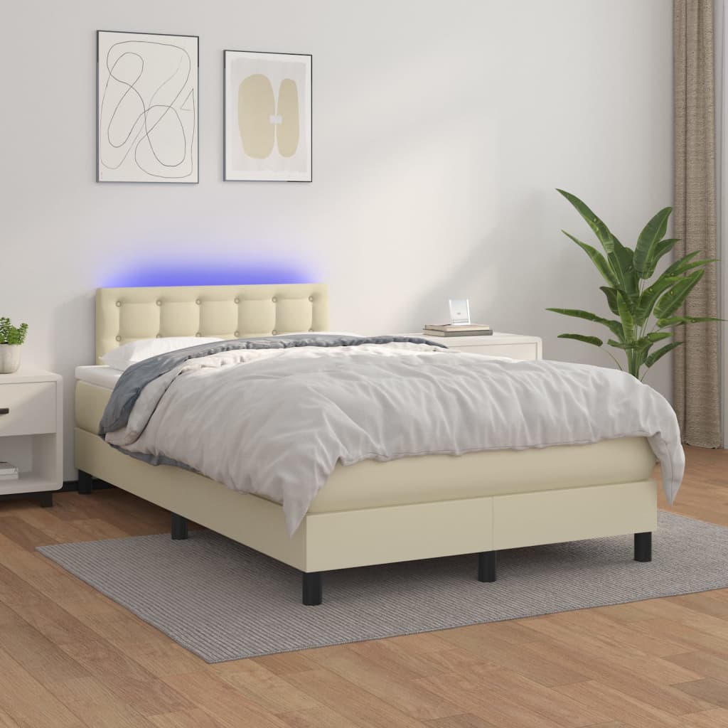 Giroletto Molle Con Materasso E Led 160X200Cm Similpelle